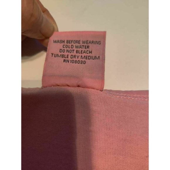 Authentic Pigment Womens T-Shirt Pink Palm Trees S - Picture 11 of 12